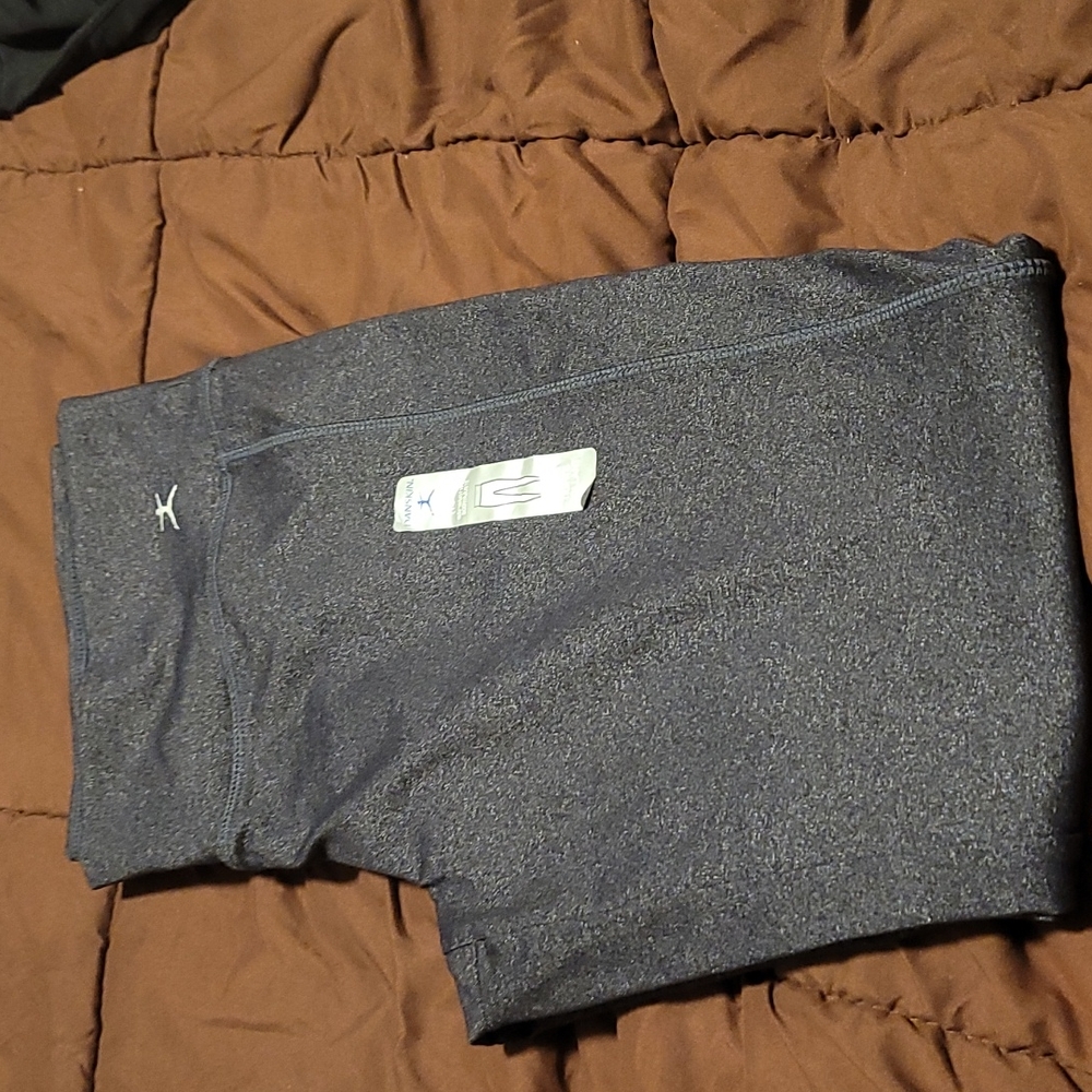 Danskin charcoal grey heather stretchfit tight ankle legging NWT